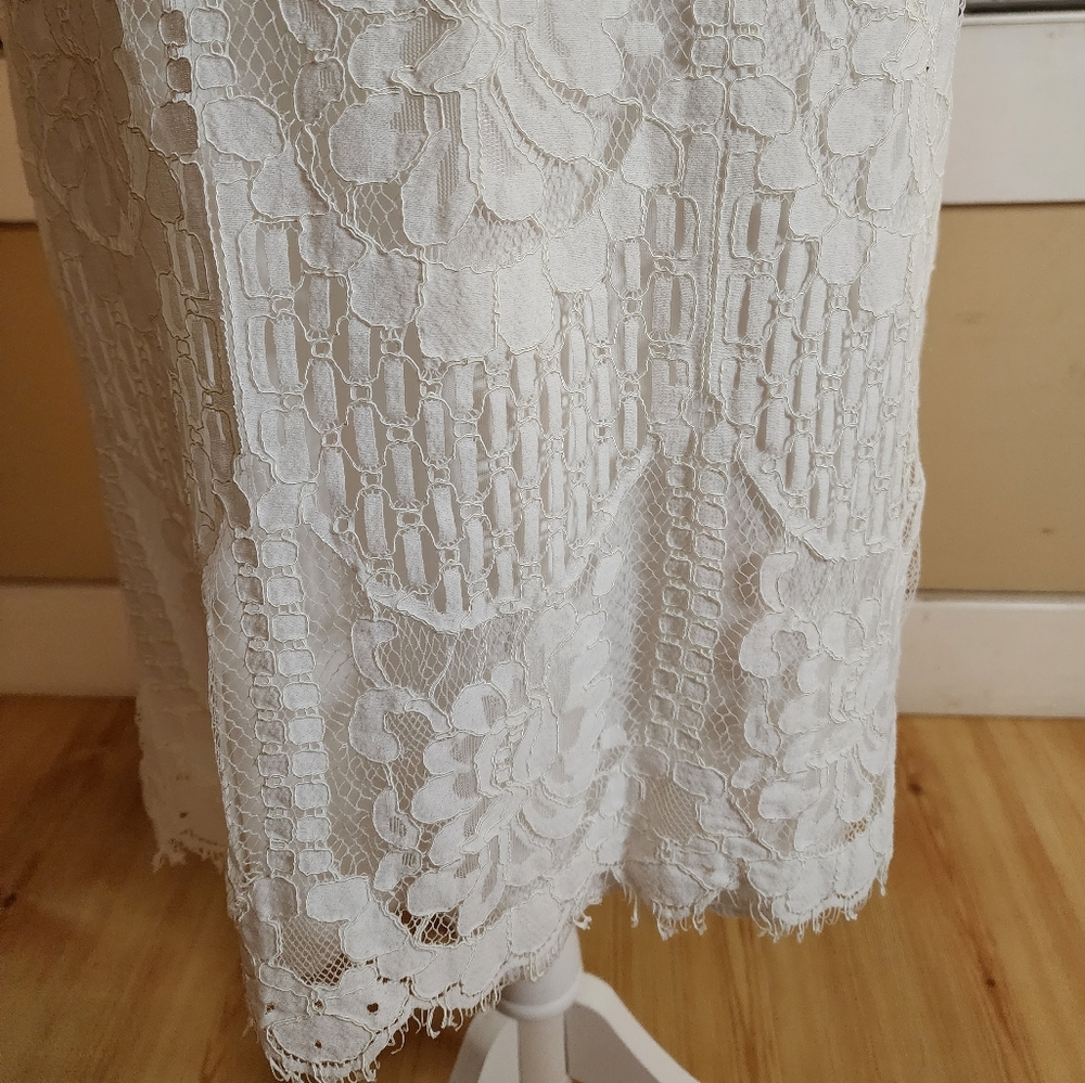 MSLG Womens Floral Lace Overlay Dress - Picture 8 of 14